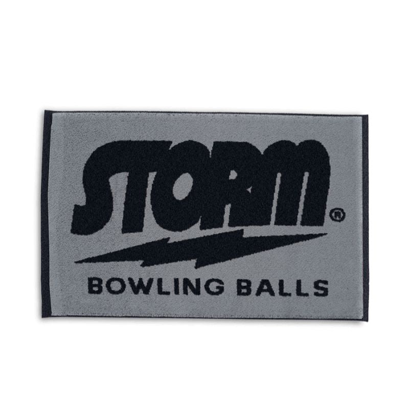 Storm Woven Bowling Towel Grey/Black