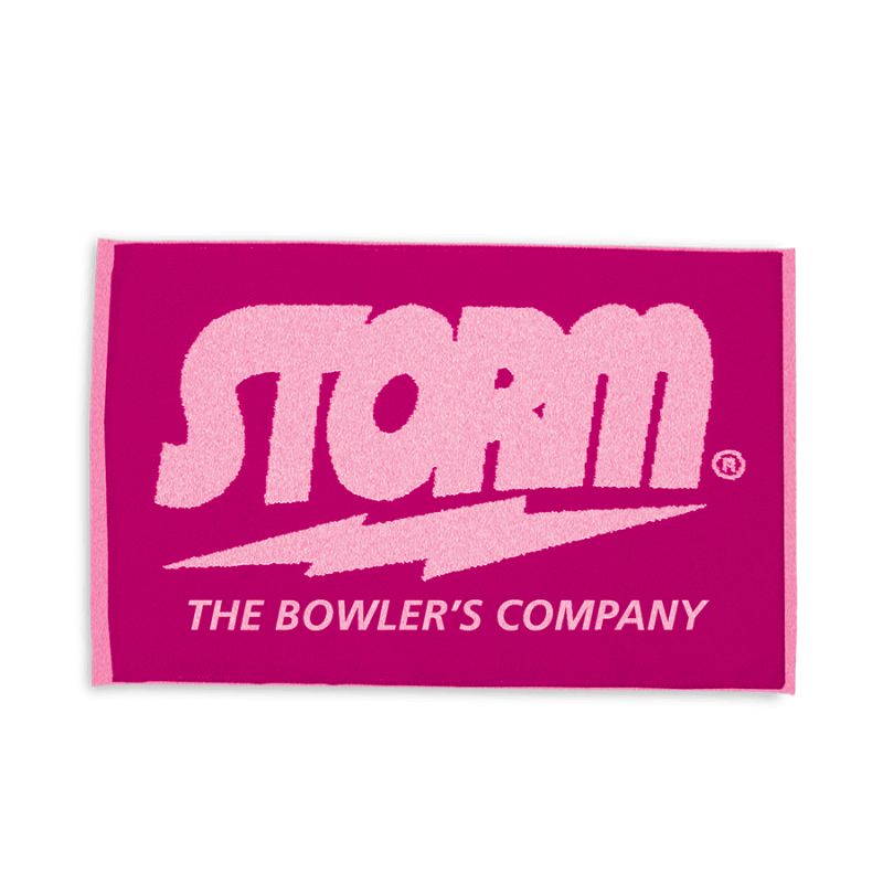 Storm Woven Bowling Towel Pink/Pink