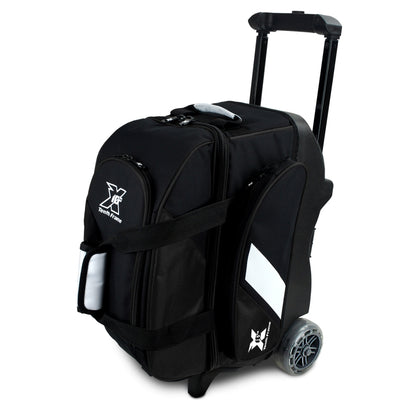 Tenth Frame Deluxe 2 Ball Roller Bowling Bag Black