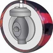 Track Inertia Bowling Ball Core
