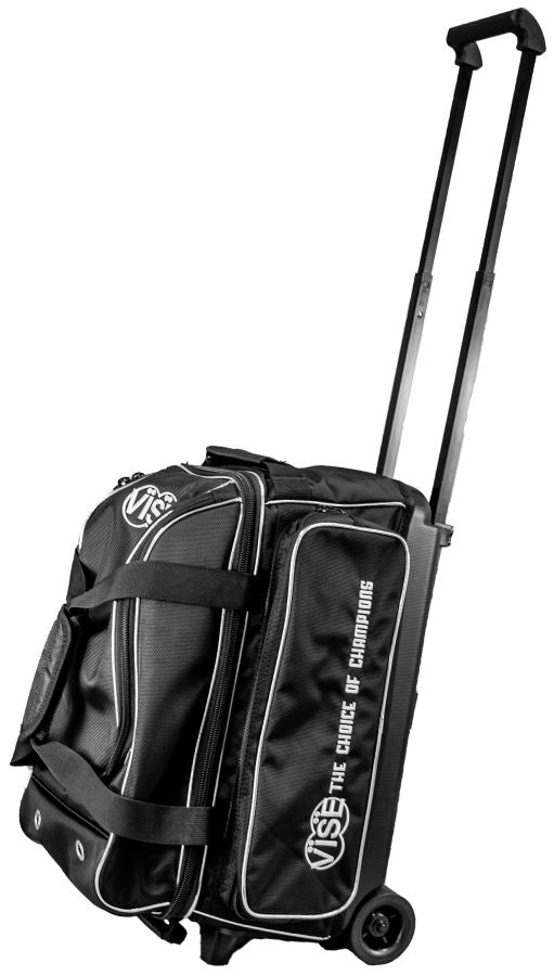 Vise 2 Ball Classic Roller Bowling Bag Black