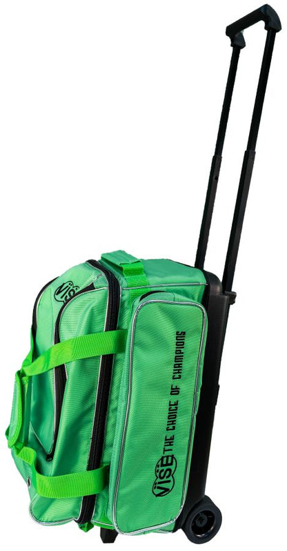 Vise 2 Ball Classic Roller Bowling Bag Green