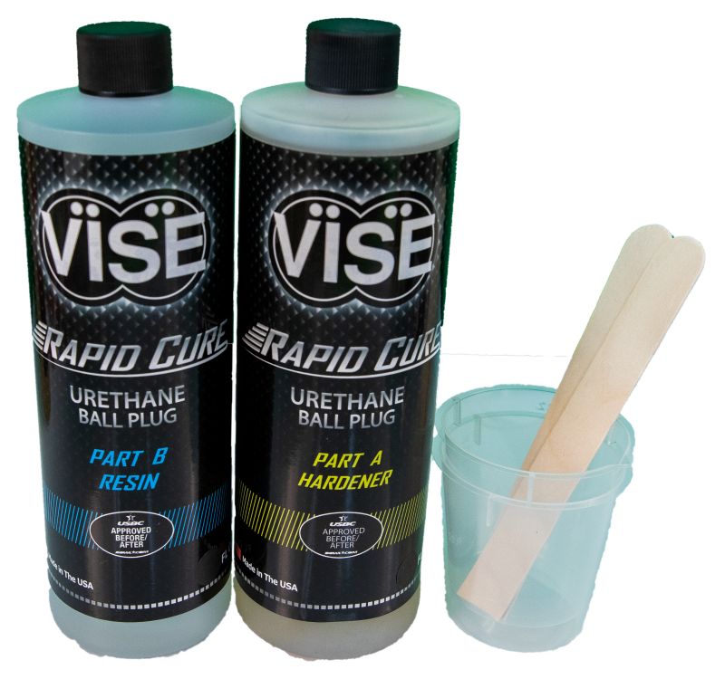 Vise Rapid Cure Urethane Ball Plug Kit 1/4 Gallon